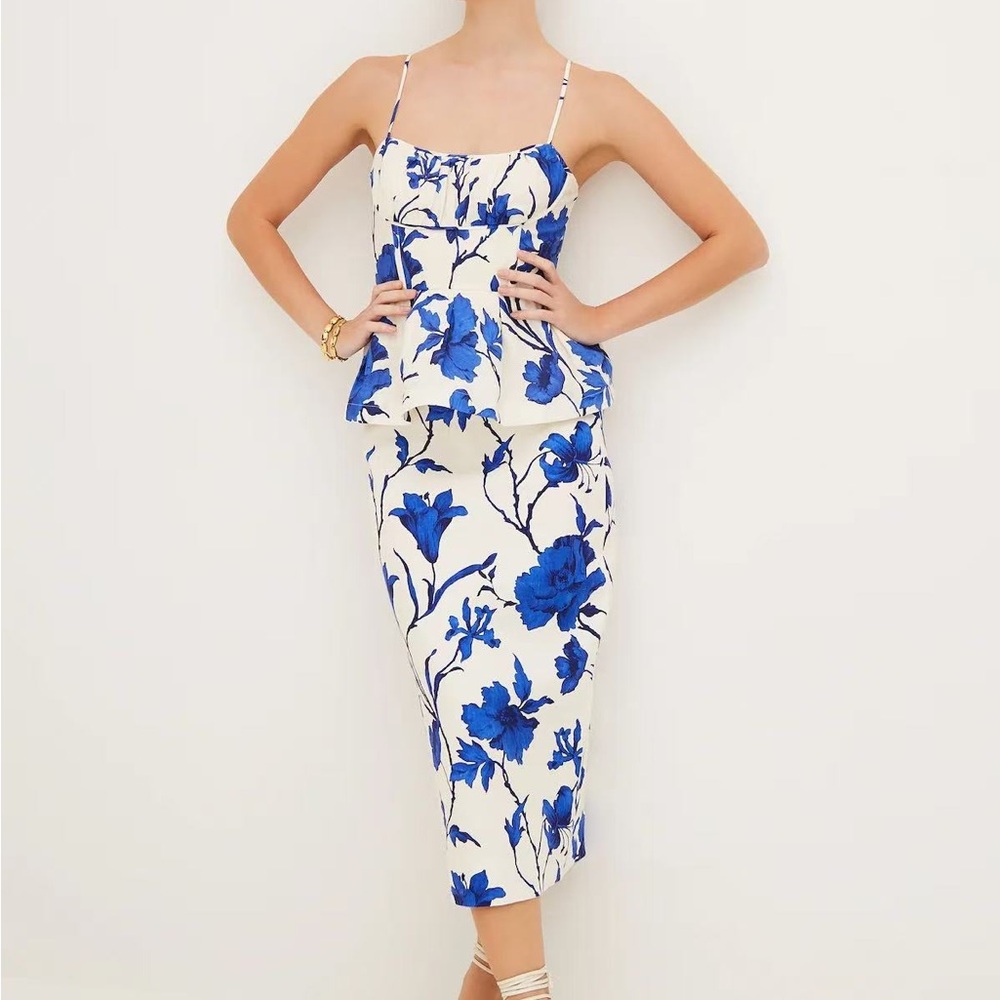 Cara Cara sienna skirt Athena Cobalt NWOT